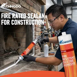 Fireproof Silicone Sealant High-Temperature-Resistant Flame-Retardant Adhesive for Construction, Buildings, Pipes, and Cables