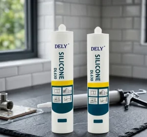 Flexible Acetic Silicone Sealant Wide Temperature Range for Bathroom Kitchen Interior Exterior Sealing