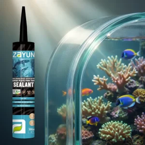 Flexible Curved-Joint Acidic Silicone Sealant for Arched Aquarium Glass Panel Bonding