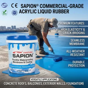 Flexible Damp-Proof Concrete Roof Terrace Waterproofing Paint
