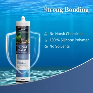 Flexible Fish Tank Glass Joint Bonding Acid Silicone Sealant, Waterproof