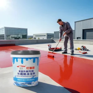Flexible Liquid Red Rubber Acrylic Waterproof Roof Coating