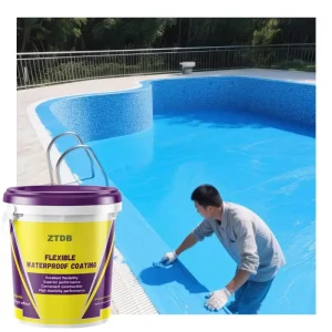 Flexible Polymer Cement Waterproof Coating for Walls, Floors, and Pools