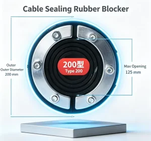 Flexible Rubber Cable Sealing Plug Duct Water Block Plug for Pipe Shafts Flanges and Wall Penetrations