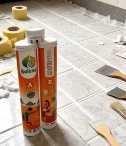 Flexible Waterproof Anti-Crack Two-Component Epoxy Tile Grout Sealer for Swimming Pools and Woodworking