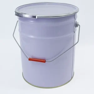 For Approved 18L 20L 25L Paint Pail with Iron Hoop Cover 5 Gallon Tinplate Metal Bucket Lid Recycled Materials Aerosol Chemical