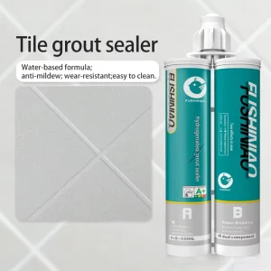 Fushiniao Epoxy Resin Grout for Tiles Sealant Gold LaSeal Waterproof Mildew Resistant Environmentally Adhesives Sealants