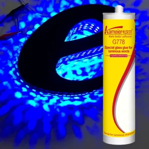 G778 LED Letters Advertising Luminous Characters Window Display Light Boxes Silicone Sealant