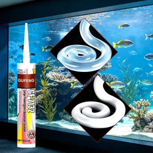 GF-7132 Aquarium Silicone Sealant for Fish Tanks and Construction