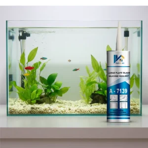 GP Acetic Silicone Sealant for Aquarium, Windows, Doors, and Skylights Fast-Curing Transparent Glass Adhesive