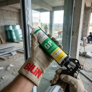 GP Acetoxy Silicone Sealant Clear One Component for Interior Decorative Moulding Glass Window for Construction Woodworking