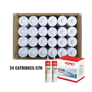 General Purpose Acetic Silicone Sealant 280ml Fast Cure Waterproof Glue for Window Door Glass