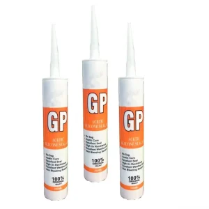 Glass Glue Waterproof and Mildew Proof Black and White Acid Silicone Sealant