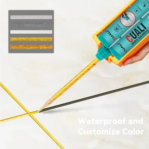 Glossy Two Tube Epoxy Tile Grout for Bedroom Living Room Customized Color OEM ODM Available for Construction for Gap