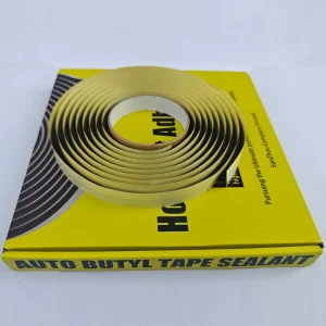 Gray and Black Butyl Rubber Sealant Tape for Auto Headlight Retrofit and Car Body Repair