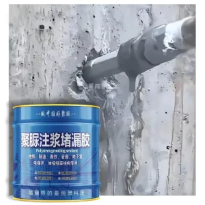 Grey Polyurea Waterproof Grouting Liquid 10kg Barrel for Concrete Crack Sealing and Wall Injection