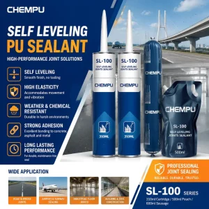 Grey Self-Leveling PU Floor Joint Sealant for Garage Floors