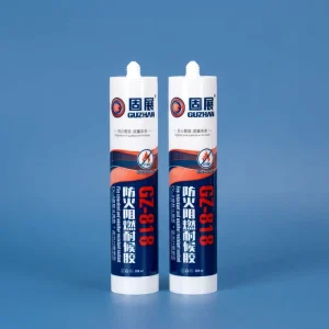 Guzhan 818 High Temperature 1100C Glass Glue Oven Flue Boiler Neutral Silicone Sealant Fireproof Adhesive Construction Use
