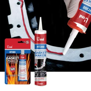 HT300 Gasket Maker RTV Silicone Sealant High Temp Red RTV Gasket Sealer Flexible Valve Cover Gasket Sealant for Automotive