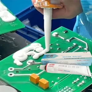 HY581 LED Light Bonding and Encapsulation Silicone Sealant, Semi-Flowing Heat-Resistant Silicone Rubber