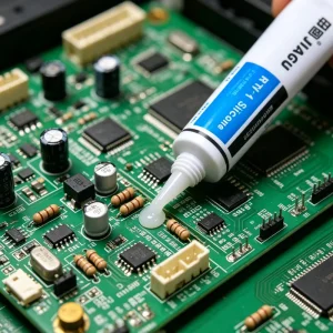 HY583 Waterproof Moisture-Cure Silicone Sealant Glue for Power Supply Insulation