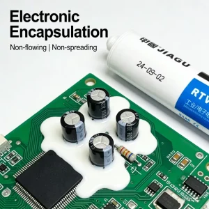 HY591 Oxime-Type Electronic Sealant Semi-Flow Silicone Adhesive for Electronic Components Sealing