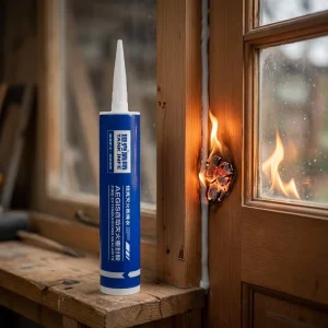 Heat Induced Active Fire Suppression Silicone Sealant Non Corrosive Insulating Glue for Lithium Battery Fire Protection Class E