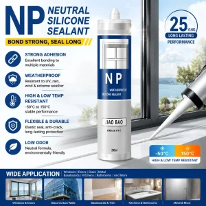 Heat Resistant Neutral Sealant Anti Crack Glue for Electrical Equipment Sealing MSDS Approved
