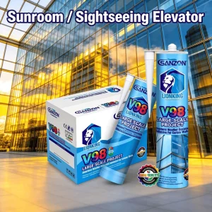 High Adhesion Neutral Non Toxic 100% Silicone Sealant for Construction Packing & Transportation