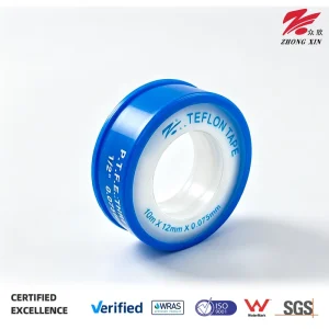 High Density PTFE Pipe Joint Sealant 12mm -190C to +370C Thread Seal Tape 0.075-0.2mm