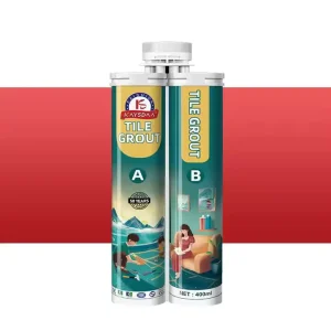 High Gloss 2-Component Epoxy Tile Grout Waterproof 1:1 Mixing Ratio Construction Bathroom