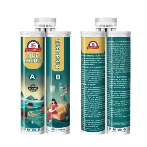 High Grade Price KAYSDAA ISO 9001 Certified Waterproof Shinning Double Component Epoxy Tile Grout Multi color For