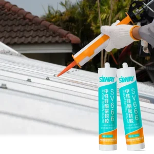 High Performance 100% Silicone White Weather Neutral Structural Glue Waterproof Silicon Sealant 300ml for Roof and Gutter