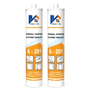 High Performance Acid Silicone Sealant For Construction Glass Window Door UV Resistant Silicone Sealant