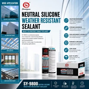 High Performance Silicone Weatherproof Sealant for Adhesives & Sealants Sealant Silicone