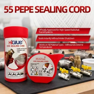 High-Pressure Water Leak Sealant Thread-Sealing Cord, 160m