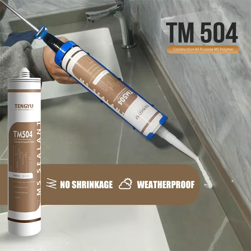 Weatherproof Sealants for Windows, Sunrooms and Exterior Joints 3 High Quality Environmentally Friendly MS Polymer Sealant Adhesive UV Resistant Weatherproof