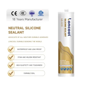 High Quality Neutral Silicone Sealant Waterproof and Mildew Proof with Beautify Seam for Gap for Kitchen and Toilet