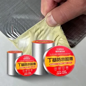 High-Strength Self-Adhesive Butyl Sealant Tape Aluminum Foil Waterproof Roof Leak Repair Butyl Rubber Tape