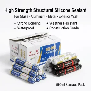 High Strength Waterproof Silicone Sealant for Building Exterior Wall Glass Metal and Aluminum Frame