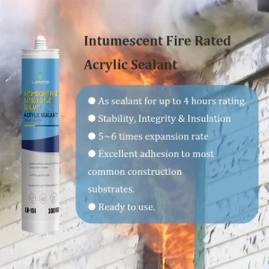High Temperature Acrylic Fire Resistance Intumescent Sealant Adhesive for Wall Joint