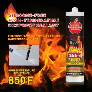 High-Temperature Fire-Retardant Silicone Sealant Weatherproof Structural Adhesive for Frames and Fireproof Panel Installation
