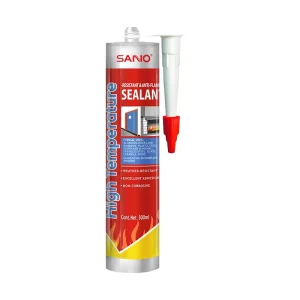 High Temperature Fireproof Silicon Sealants 350+ Heat Resistant White Red Black Gray Fire Retardant Sealant