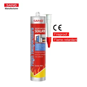 High Temperature Resistant Adhesive 350+ Heat White Red Black Gray Fireproof Flame Retardant Sealant