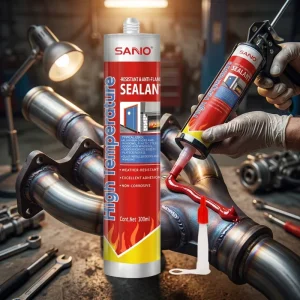 High Temperature Resistant Fire Retardant Adhesive and Sealant 343C Silicone Sealant for Boiler Construction