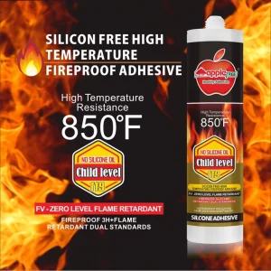 High-Temperature-Resistant Fire-Retardant Silicone Sealant for Window and Door Frames and Fire-Insulated Boards