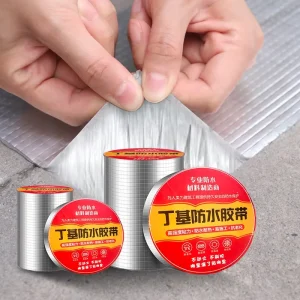 High-Temperature-Resistant Rubber Butyl Waterproof Adhesive for Roof Repair Aluminum Foil Butyl Tape