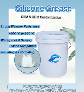 High-Vacuum Silicone Oil -40 to 220°C, Automotive Lubricant, Waterproof, Chemical-Resistant, RoHS Certified, 1kg