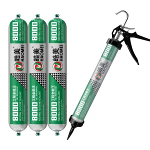 High quality 100% Silicone Single component Waterproof Mildew proof Sealant HM 8000 for Construction Woodworking Villas