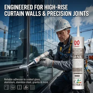 INGADA SR 50L Low Modulus Silicone Weatherproof Sealant for Construction Use High Strength & Extreme Temperature Resistance